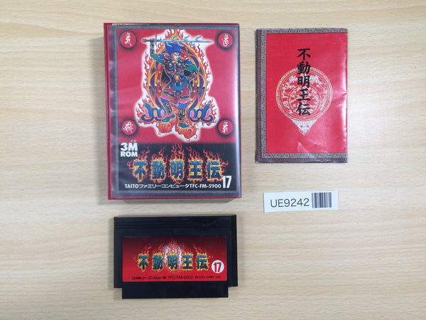 UE9242 Demon Sword Fudou Myououden BOXED NES Famicom Japan