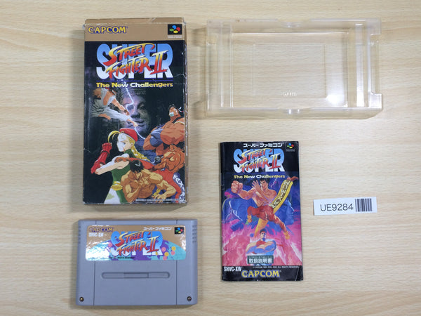 UE9284 Super Street Fighter II 2 BOXED SNES Super Famicom Japan