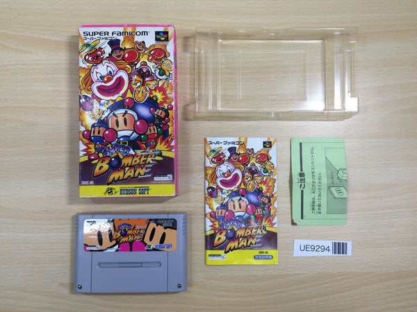 UE9294 Super Bomberman BOXED SNES Super Famicom Japan