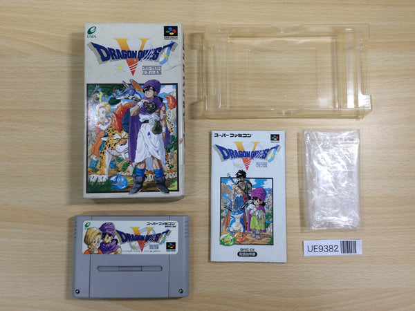 UE9382 Dragon Quest V 5 BOXED SNES Super Famicom Japan