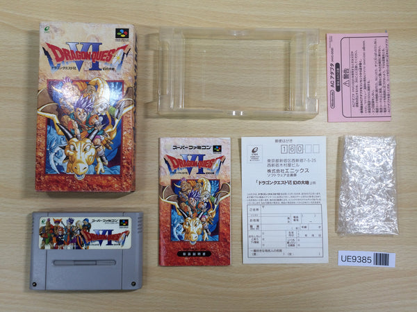 UE9385 Dragon Quest VI 6 BOXED SNES Super Famicom Japan