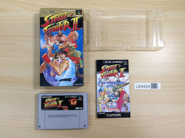 UE9424 Street Fighter II 2 BOXED SNES Super Famicom Japan