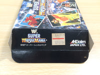 UE9428 WWF Super WrestleMania Pro Wrestling BOXED SNES Super Famicom Japan