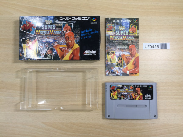 UE9428 WWF Super WrestleMania Pro Wrestling BOXED SNES Super Famicom Japan