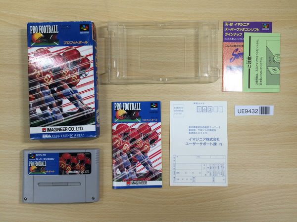 UE9432 Pro Football BOXED SNES Super Famicom Japan