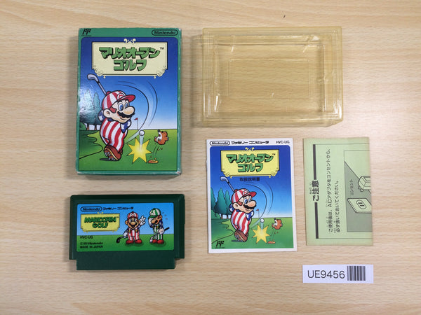 UE9456 Mario Open Golf BOXED NES Famicom Japan
