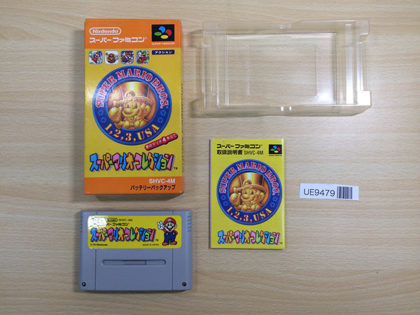 UE9479 Super Mario Collection All Stars BOXED SNES Super Famicom Japan