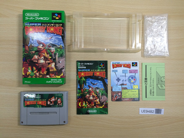 UE9482 Super Donkey Kong Country BOXED SNES Super Famicom Japan