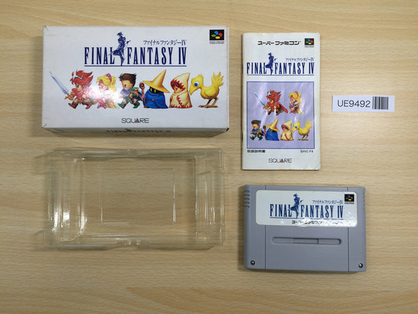 UE9492 Final Fantasy IV 4 BOXED SNES Super Famicom Japan
