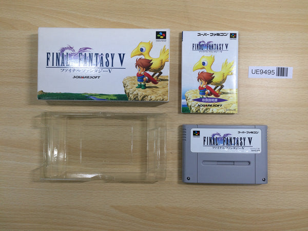 UE9495 Final Fantasy 5 V BOXED SNES Super Famicom Japan