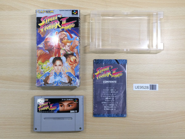 UE9528 Street Fighter II 2 Turbo BOXED SNES Super Famicom Japan