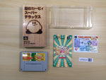 UE9537 Kirby Super Deluxe Star Kirby's Fun Pak BOXED SNES Super Famicom Japan