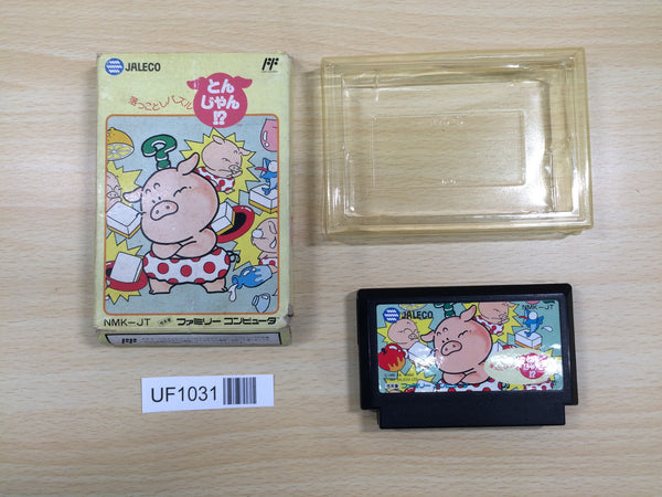 UF1031 Okkotoshi Puzzle Tonjyan BOXED NES Famicom Japan