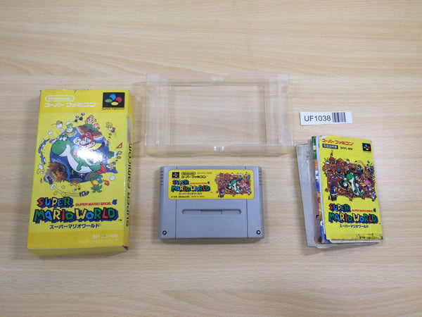 UF1038 Super Mario World BOXED SNES Super Famicom Japan