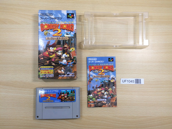 UF1045 Super Donkey Kong Country 2 BOXED SNES Super Famicom Japan