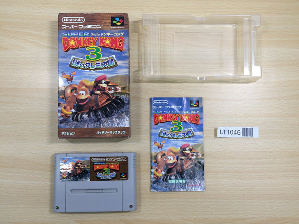 UF1046 Super Donkey Kong Country 3 BOXED SNES Super Famicom Japan