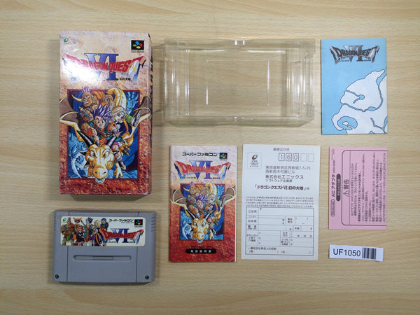 UF1050 Dragon Quest VI 6 BOXED SNES Super Famicom Japan