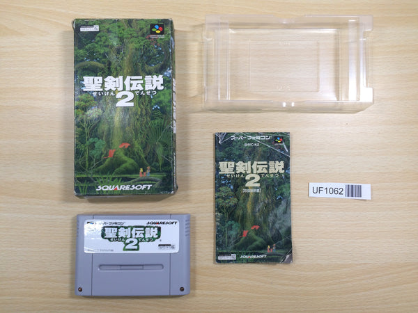 UF1062 Seiken Densetsu 2 Secret of Mana BOXED SNES Super Famicom Japan