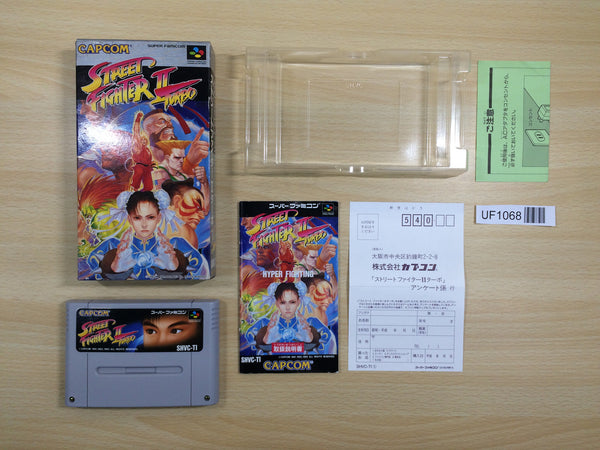 UF1068 Street Fighter II 2 Turbo BOXED SNES Super Famicom Japan