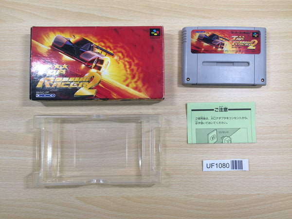 UF1080 Top Racer 2 Top Gear Racing BOXED SNES Super Famicom Japan