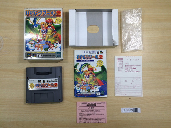 UF1089 RPG Tsukuru 2 Maker BOXED SNES Super Famicom Japan