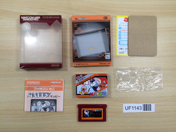 UF1143 Mappy Famicom Mini BOXED GameBoy Advance Japan
