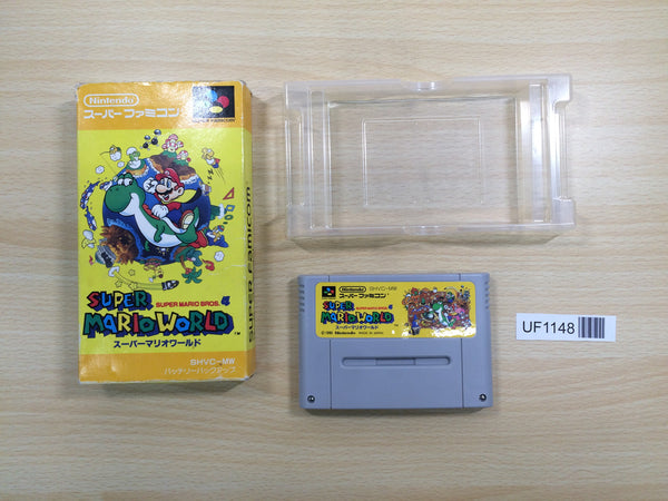 UF1148 Super Mario World BOXED SNES Super Famicom Japan