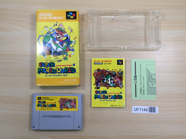 UF1149 Super Mario World BOXED SNES Super Famicom Japan