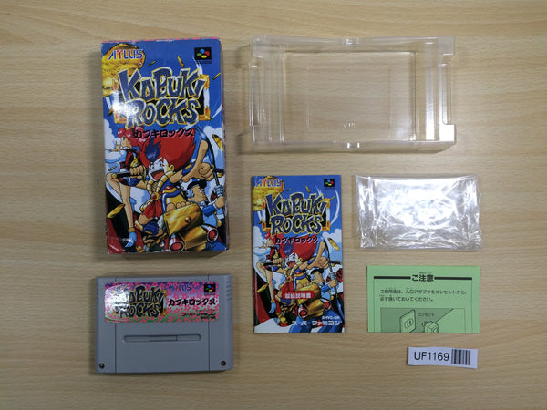 UF1169 Kabuki Rocks BOXED SNES Super Famicom Japan