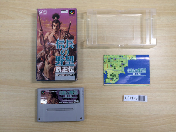 UF1173 Nobunaga no Yabou Haouden BOXED SNES Super Famicom Japan