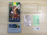 UF1175 Sangokushi 4 BOXED SNES Super Famicom Japan