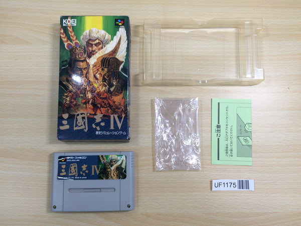 UF1175 Sangokushi 4 BOXED SNES Super Famicom Japan