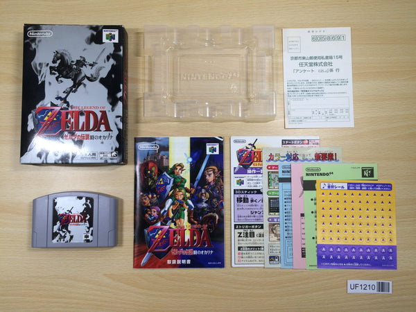 UF1210 The Legend of Zelda Ocarina of Time BOXED N64 Nintendo 64 Japan