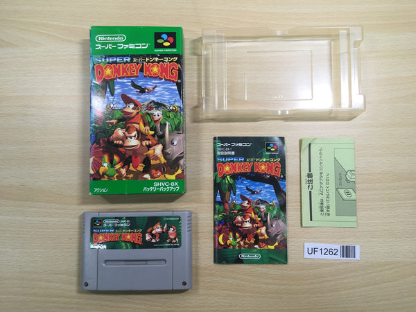 UF1262 Super Donkey Kong Country BOXED SNES Super Famicom Japan