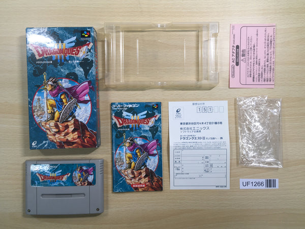 UF1266 Dragon Quest III 3 BOXED SNES Super Famicom Japan