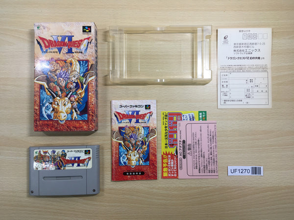 UF1270 Dragon Quest VI 6 BOXED SNES Super Famicom Japan