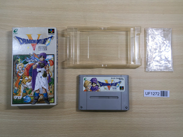 UF1272 Dragon Quest V 5 BOXED SNES Super Famicom Japan