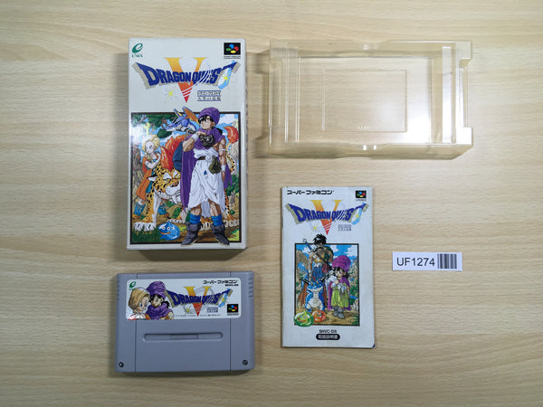 UF1274 Dragon Quest V 5 BOXED SNES Super Famicom Japan