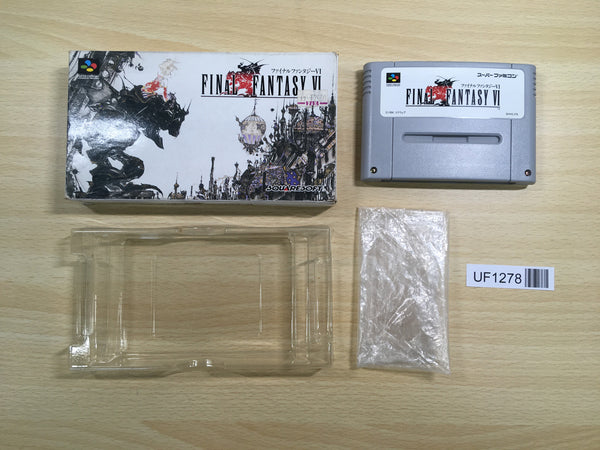 UF1278 Final Fantasy VI 6 BOXED SNES Super Famicom Japan