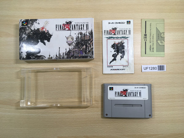 UF1280 Final Fantasy VI 6 BOXED SNES Super Famicom Japan