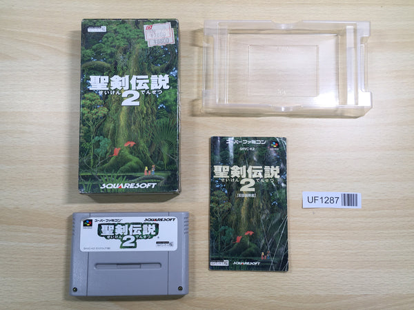UF1287 Seiken Densetsu 2 Secret of Mana BOXED SNES Super Famicom Japan