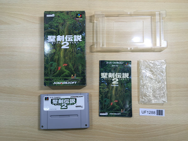 UF1288 Seiken Densetsu 2 Secret of Mana BOXED SNES Super Famicom Japan