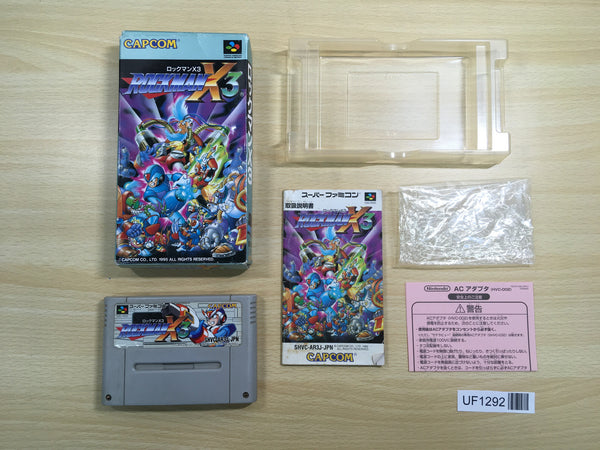 UF1292 Rockman X3 Megaman BOXED SNES Super Famicom Japan
