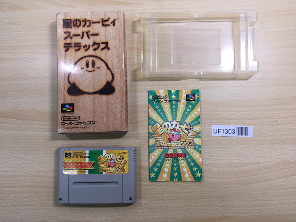 UF1303 Kirby Super Deluxe Star Kirby's Fun Pak BOXED SNES Super Famicom Japan