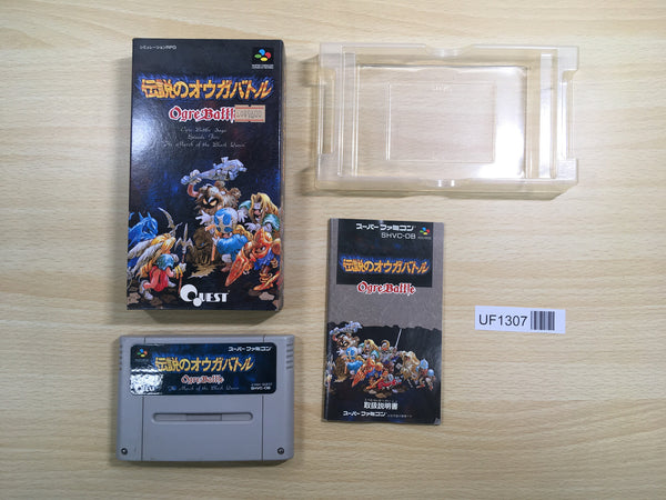 UF1307 Ogre Battle The March of the Black Queen BOXED SNES Super Famicom Japan