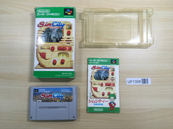 UF1308 Sim City BOXED SNES Super Famicom Japan