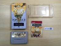 UF1309 Populous 2 Trials of the Olympian Gods BOXED SNES Super Famicom Japan