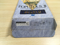 UF1309 Populous 2 Trials of the Olympian Gods BOXED SNES Super Famicom Japan