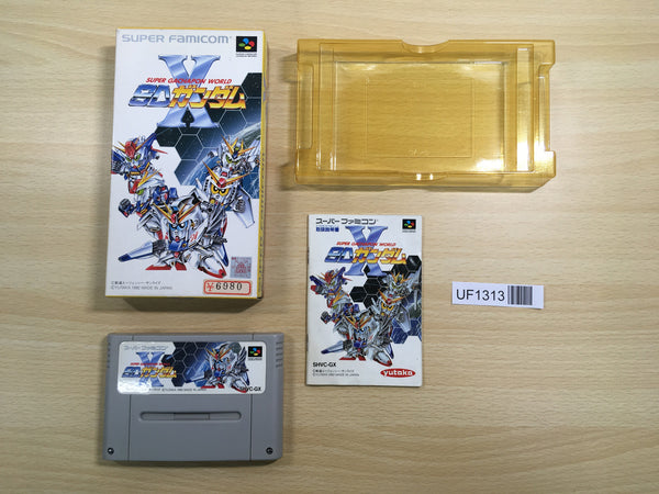 UF1313 Super Gachapon World SD Gundam X BOXED SNES Super Famicom Japan