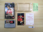 UF1322 Rokudenashi Blues Taiketsu! Tokyo Shitennou BOXED SNES Super Famicom Japan